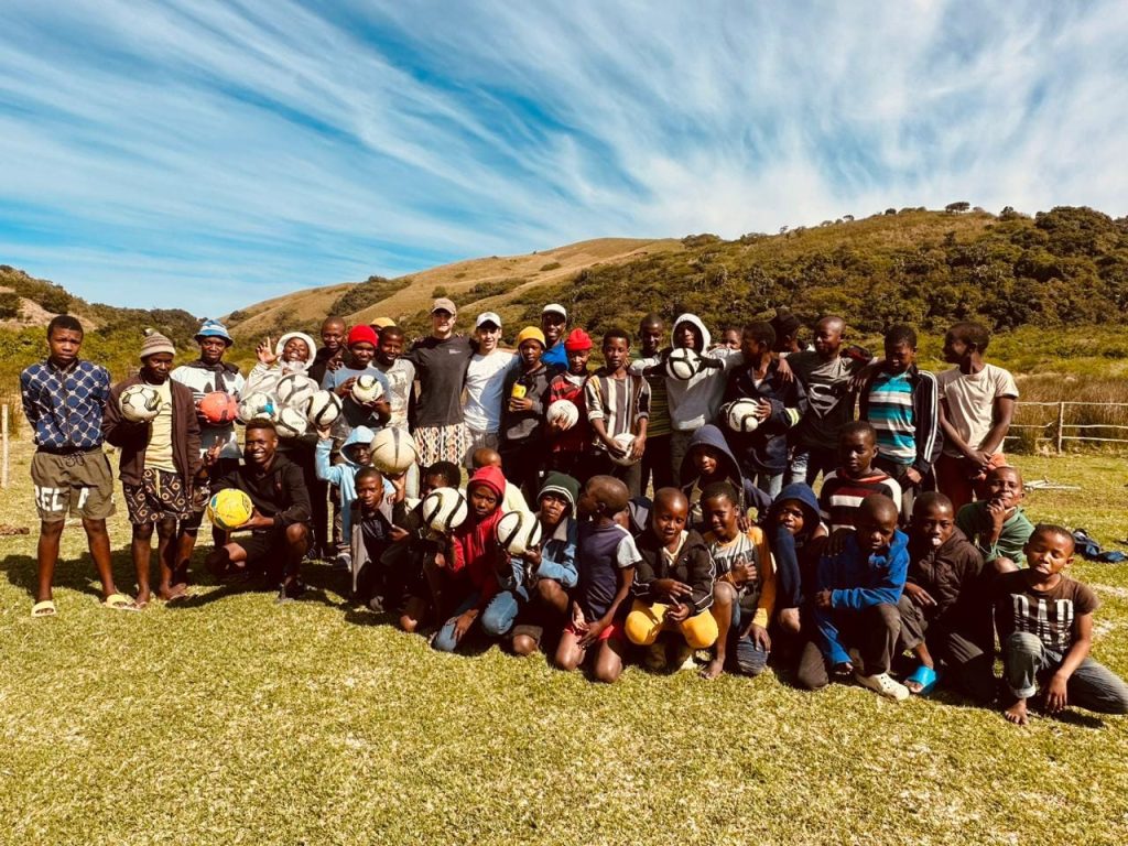 Hundreds Of Children Receive Sports Balls In Wild Coast Town
